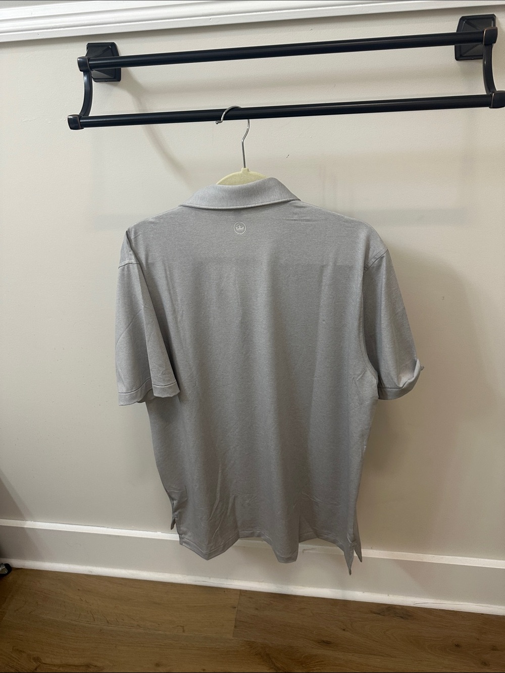 Peter Millar Summer Comfort Light Gray Short-Sleeve Polo - Picture 3 of 4